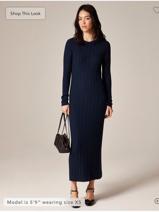J. Crew Dresses & Skirts - J.Crew Cable-knit sweater-dress in merino wool